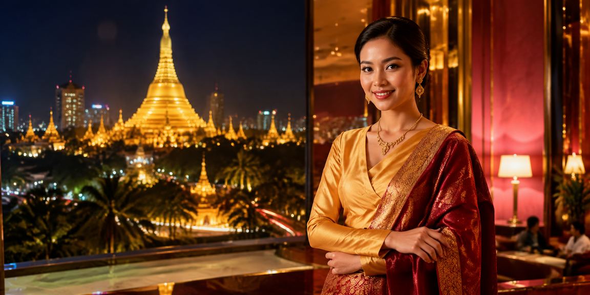 Yangon မြို့ ရွှေတိဂုံဘုရား ပတ်ဝန်းကျင်တွင် VIP ပရိုမိုးရှင်း